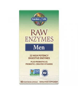 RAW Enzymy Men Digestive Health  - pro muže - podpora trávení - 90 kapslí